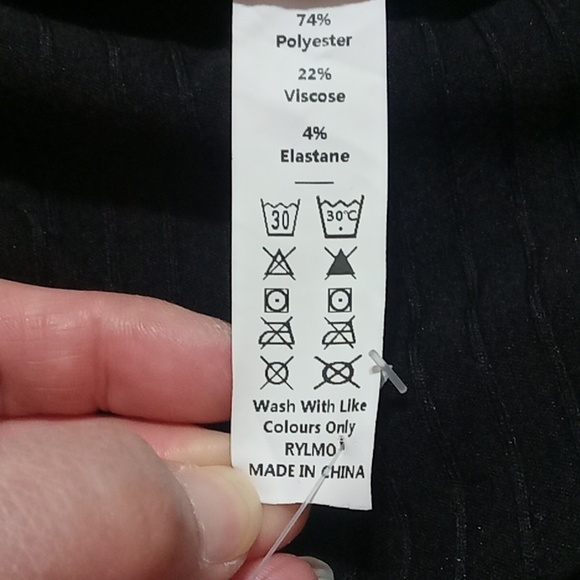 HALARA Womens SKIRT SMALL New RIBBED BLACK Long Casual Work Office - Picture 6 of 8